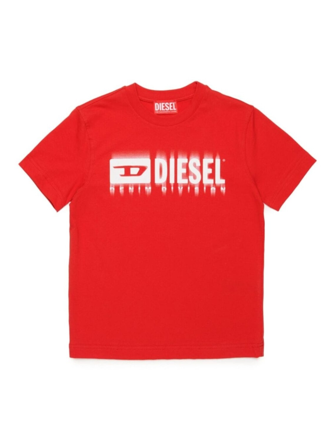 

Diesel Kids футболка из хлопка с логотипом, красный
