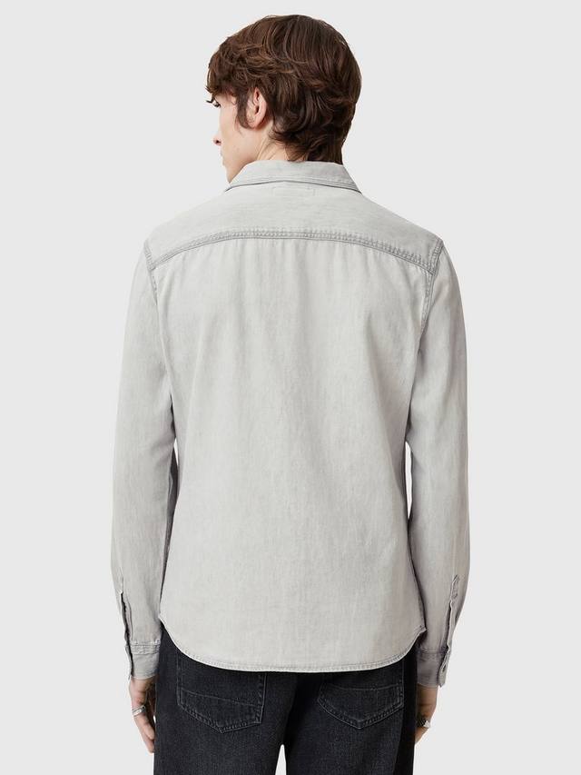 Футболка Gleason из органического хлопка Regular Fit AllSaints, Grey — фото 2