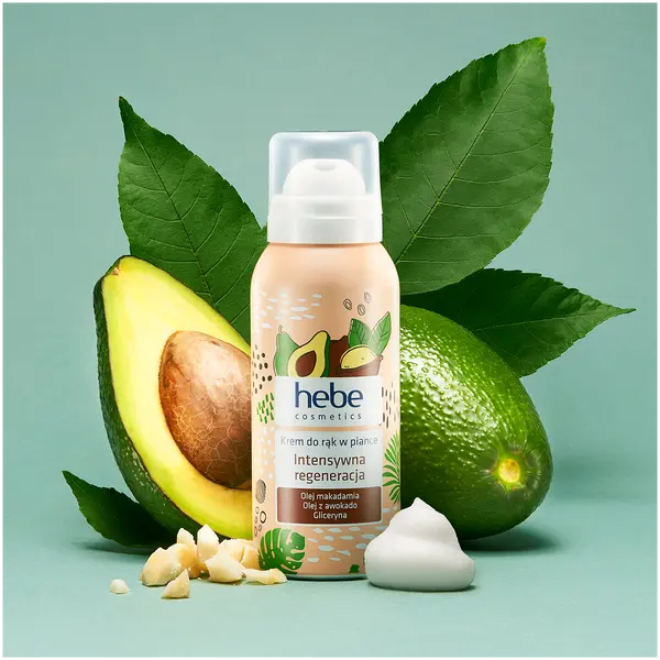 Регенерирующий крем для рук в пене, 100 мл Hebe Cosmetics Hand mousse intense regenerating — фото 2