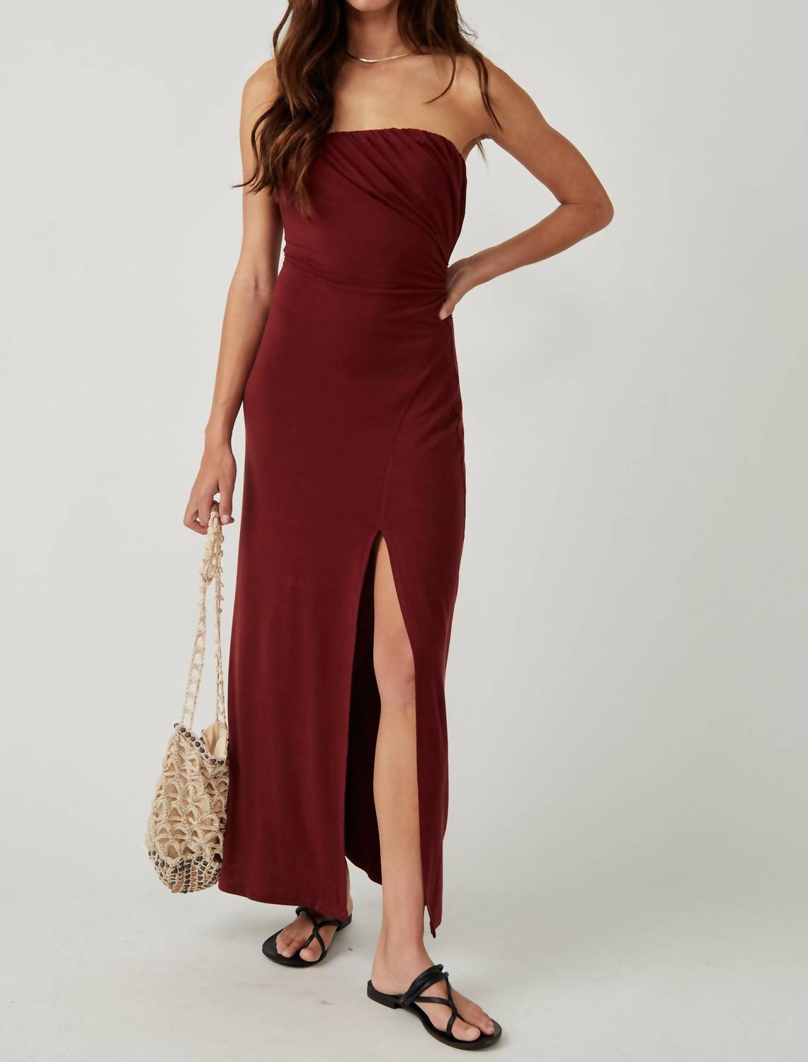 

Платье миди Hayley в цвете Russet Acorn Free People