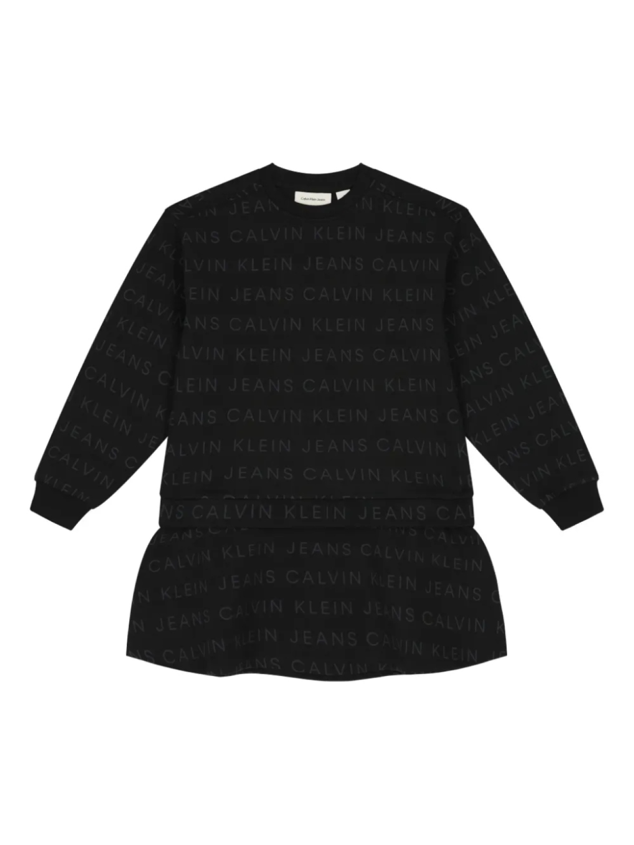 

Платье с логотипом Calvin Klein Kids, черный