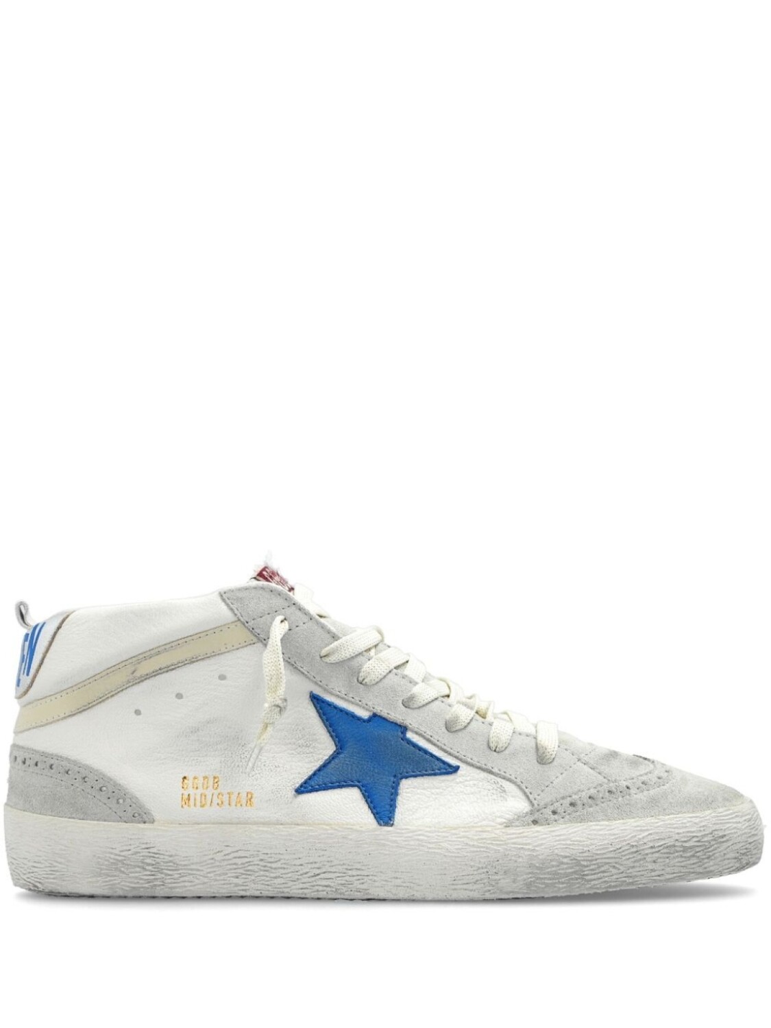 

Golden Goose кроссовки Mid Star с эффектом потертости, серый