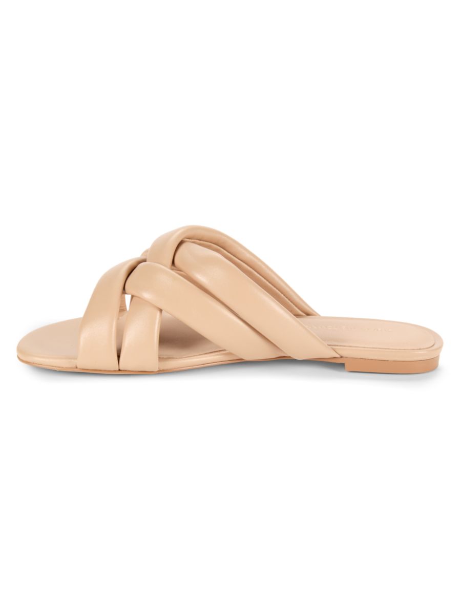 Сандалии из кожи с перекрещивающимися ремешками Stuart Weitzman, цвет Flamingo — фото 4