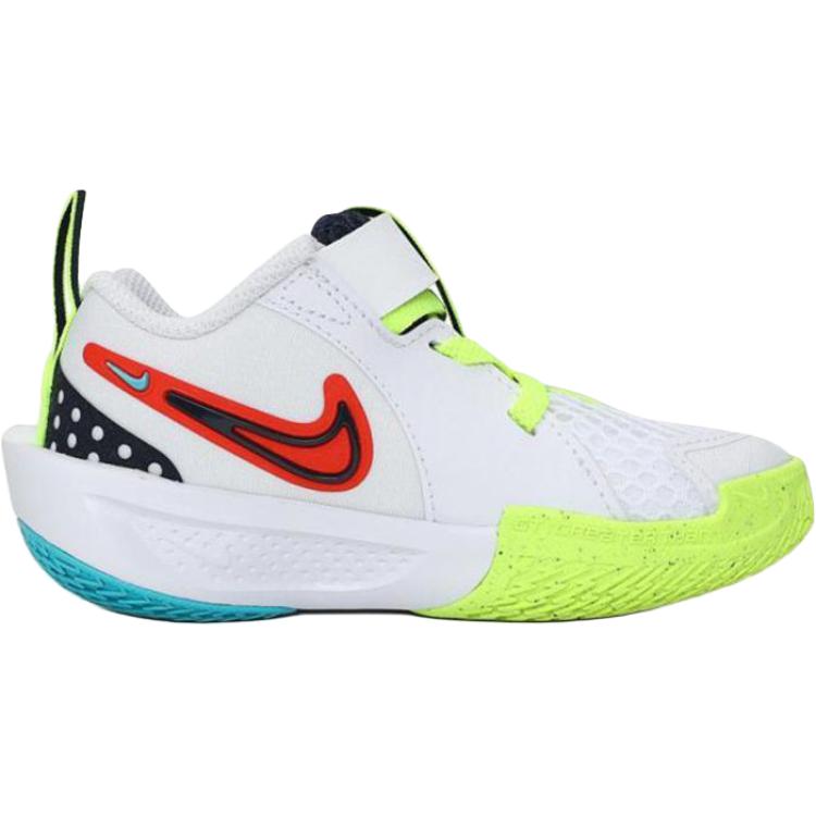 Детские повседневные кроссовки G.T. Cut 3 для дошкольников Nike, белый/красный/желтый/черный — фото 2