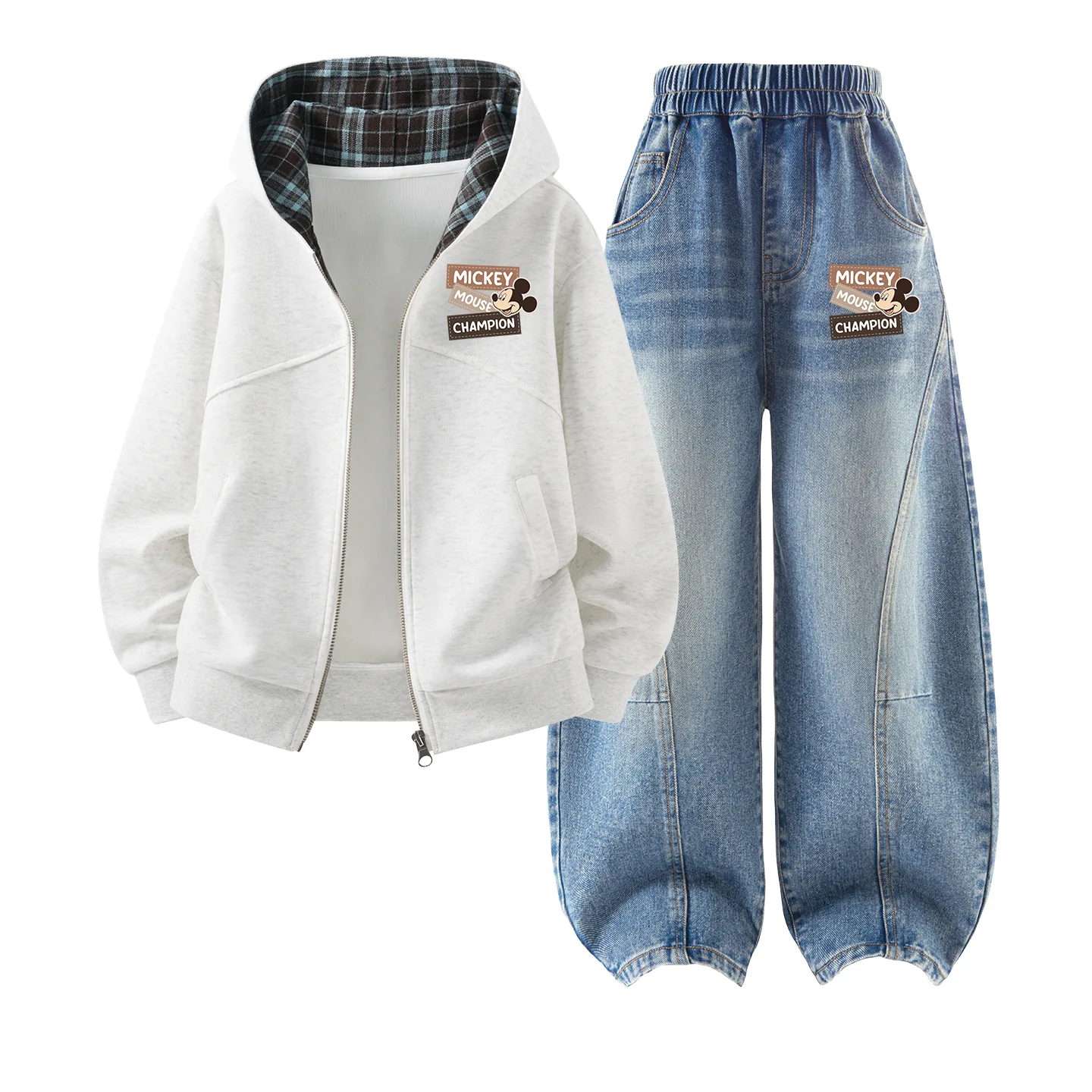 Детский спортивный комплект Casual Sportswear из 2 предметов Disney, Di 3 Pack Qi K White Heather Gray+Di 3 Pack Qi K Denim Light Blue