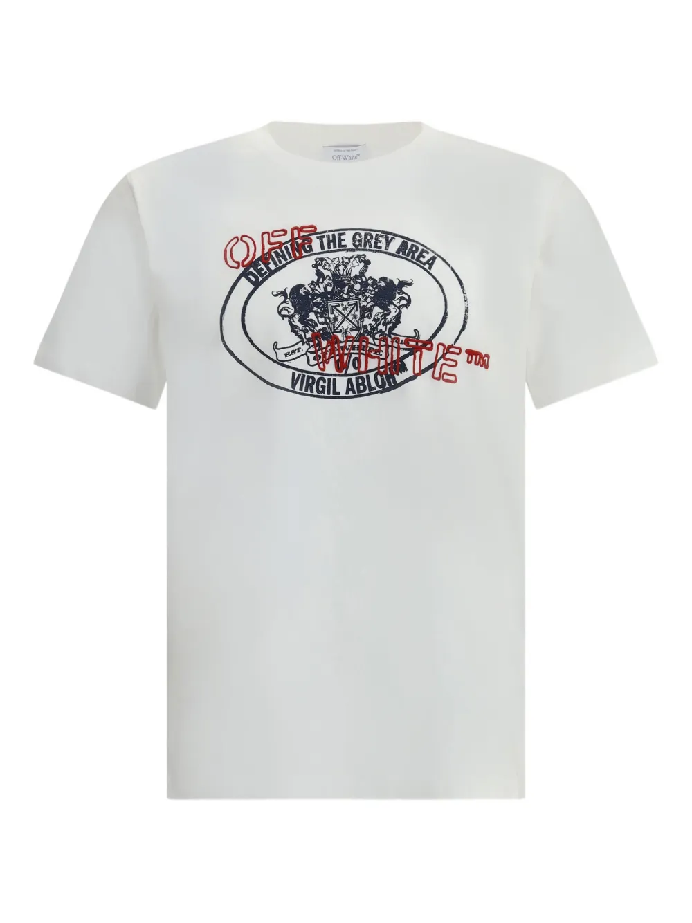 

Футболка с короткими рукавами и принтом в виде стрелки Off-White, белый