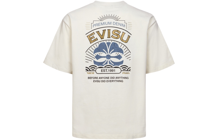 

Футболка мужская цвета экрю EVISU, Ecru