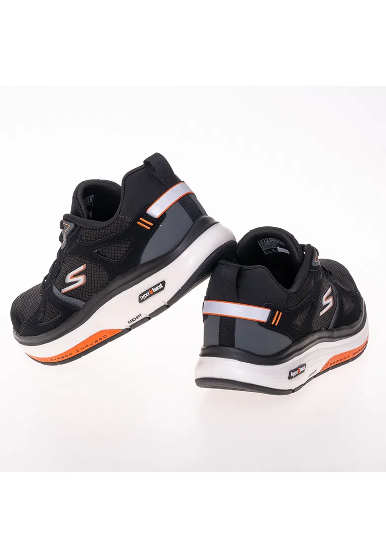 Кроссовки мужские для ходьбы и тренировок, GO WALK WORKOUT WALKER, Skechers, черный/оранжевый — фото 3