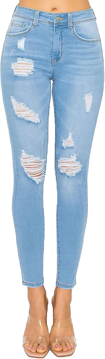 

WAX JEAN женские джинсы I Love You Push-Up с эффектом деструкции