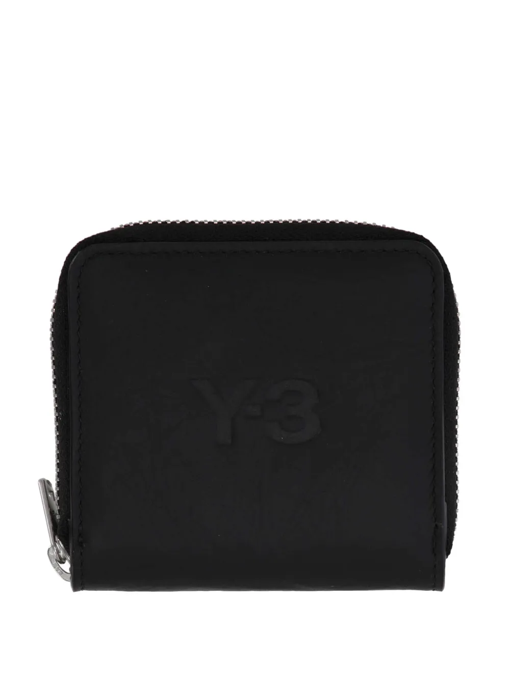 

Кожаный кошелек с тисненым логотипом Y-3, черный