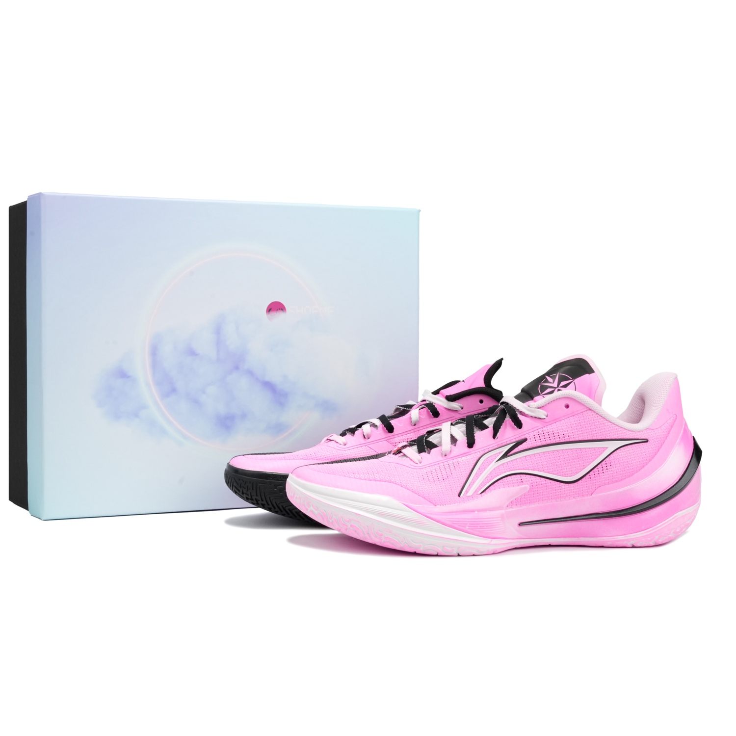 

LINING Blade 5 V2 противоскользящие, устойчивые к истиранию, с контролируемым отскоком низкие баскетбольные кроссовки мужские black pink