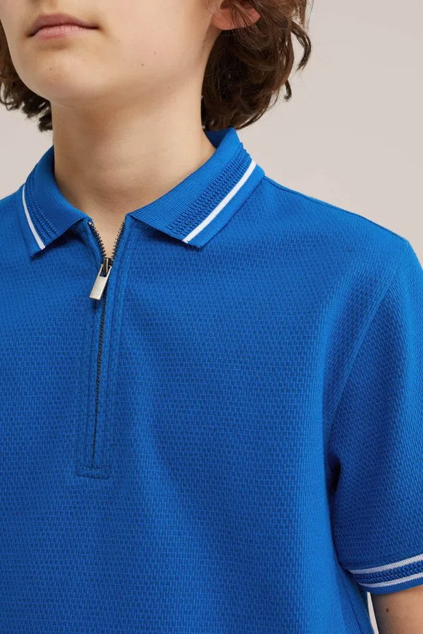 Рубашка поло We Fashion, Blue — фото 3