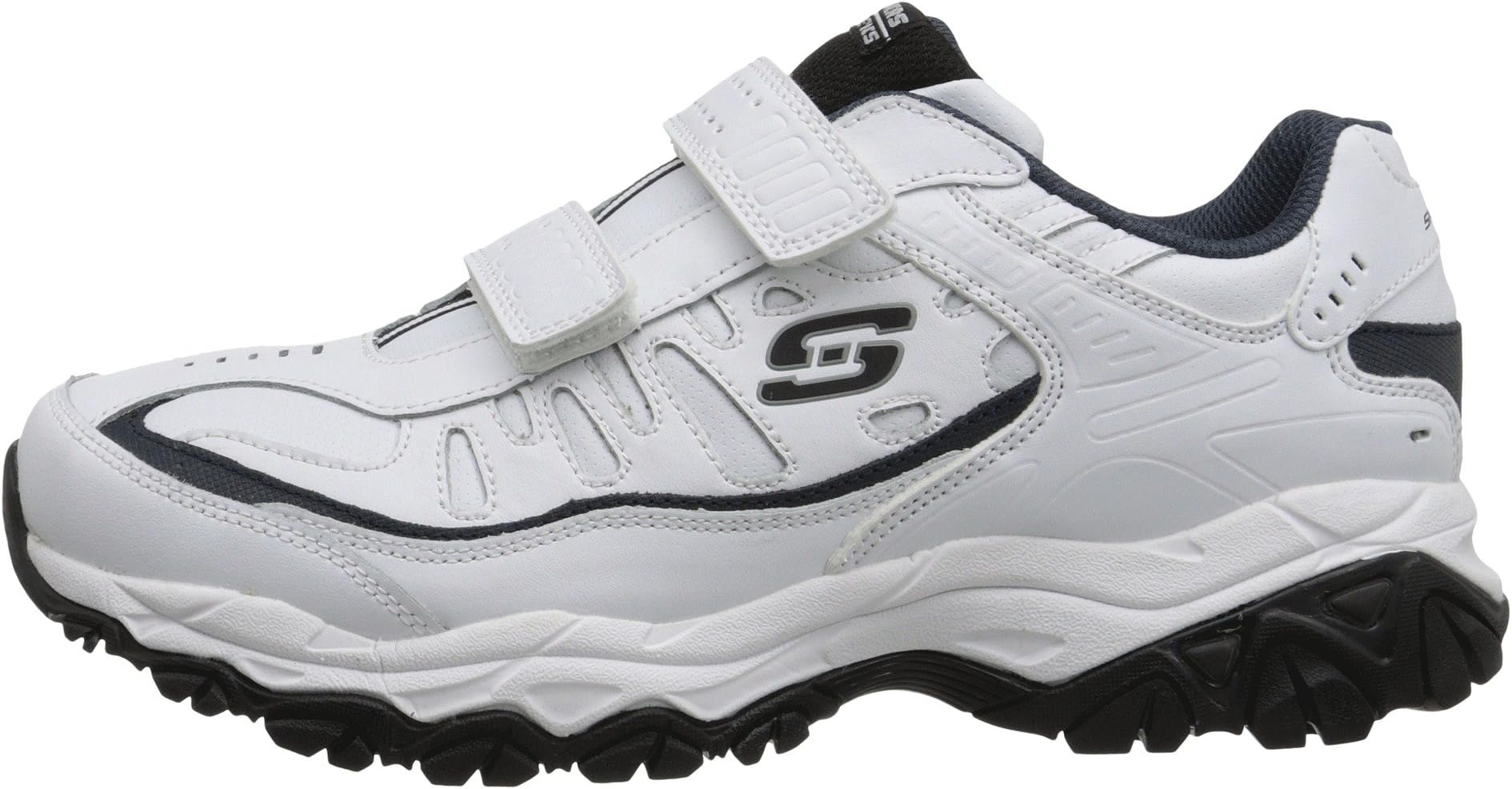 Кроссовки SKECHERS Afterburn Memory Fit - Final Cut, White/Navy — фото 4