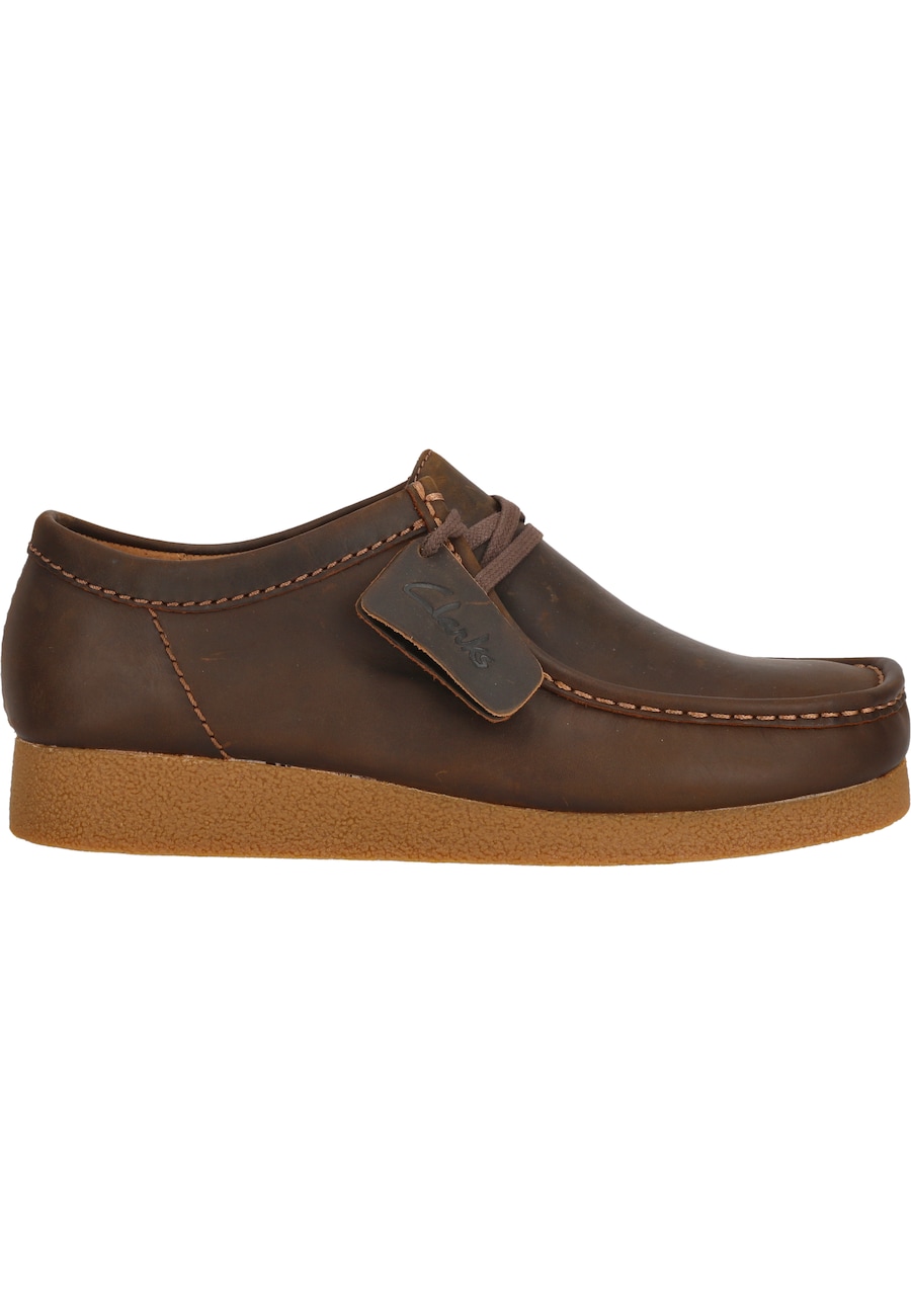 Туфли на шнуровке CLARKS Wallabee, темно-коричневый — фото 4