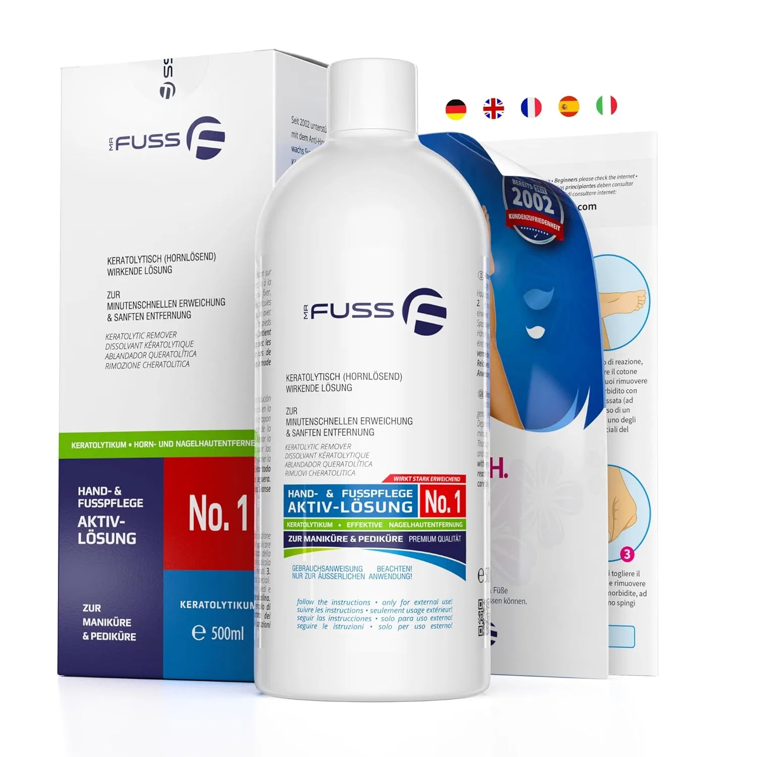 Средство для удаления мозолей Mr. Fuss Solution No. 1, 500 мл Mr. Fuss
