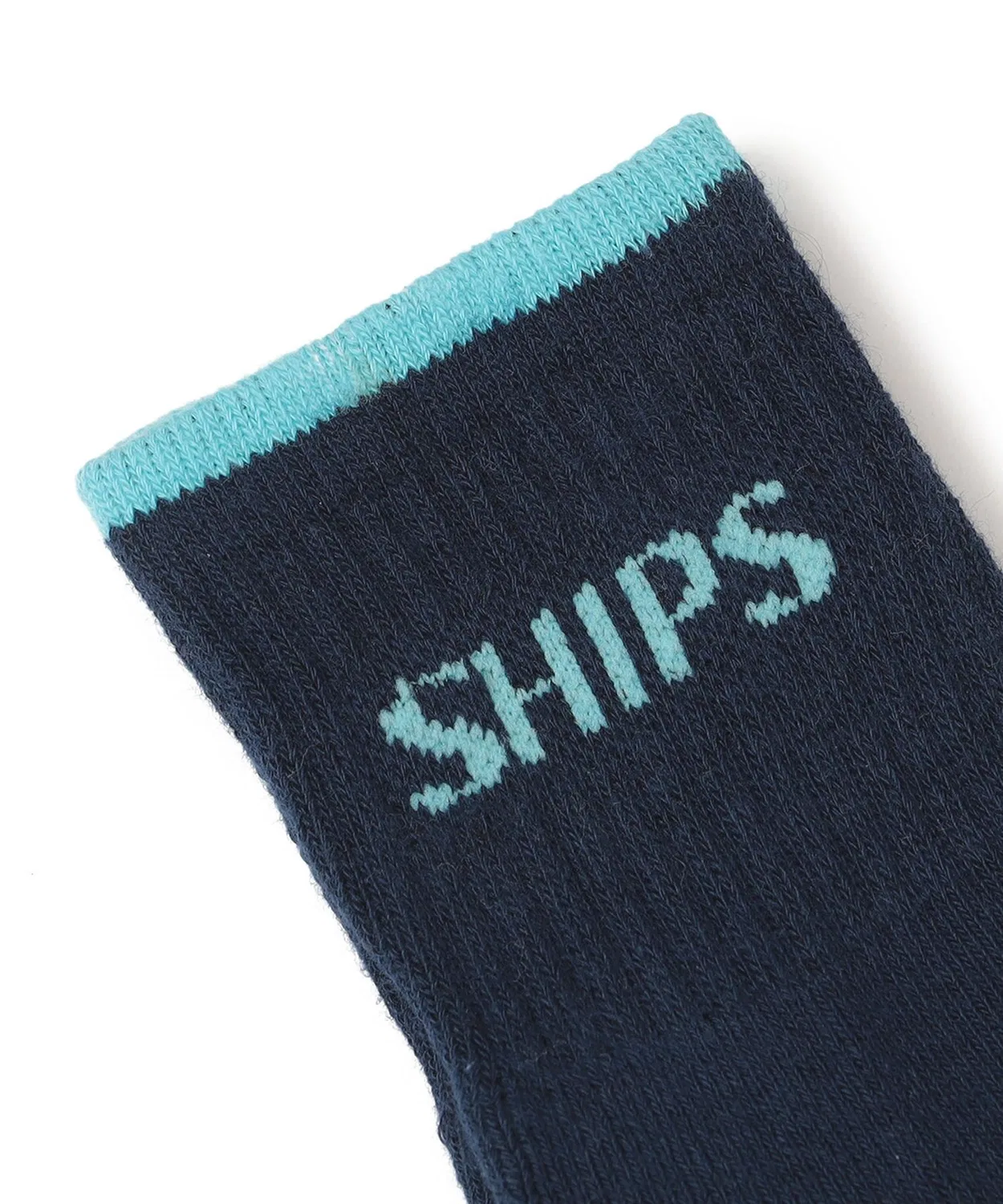 Носки детские с логотипом SHIPS KIDS, 2 пары, белый/черный — фото 2