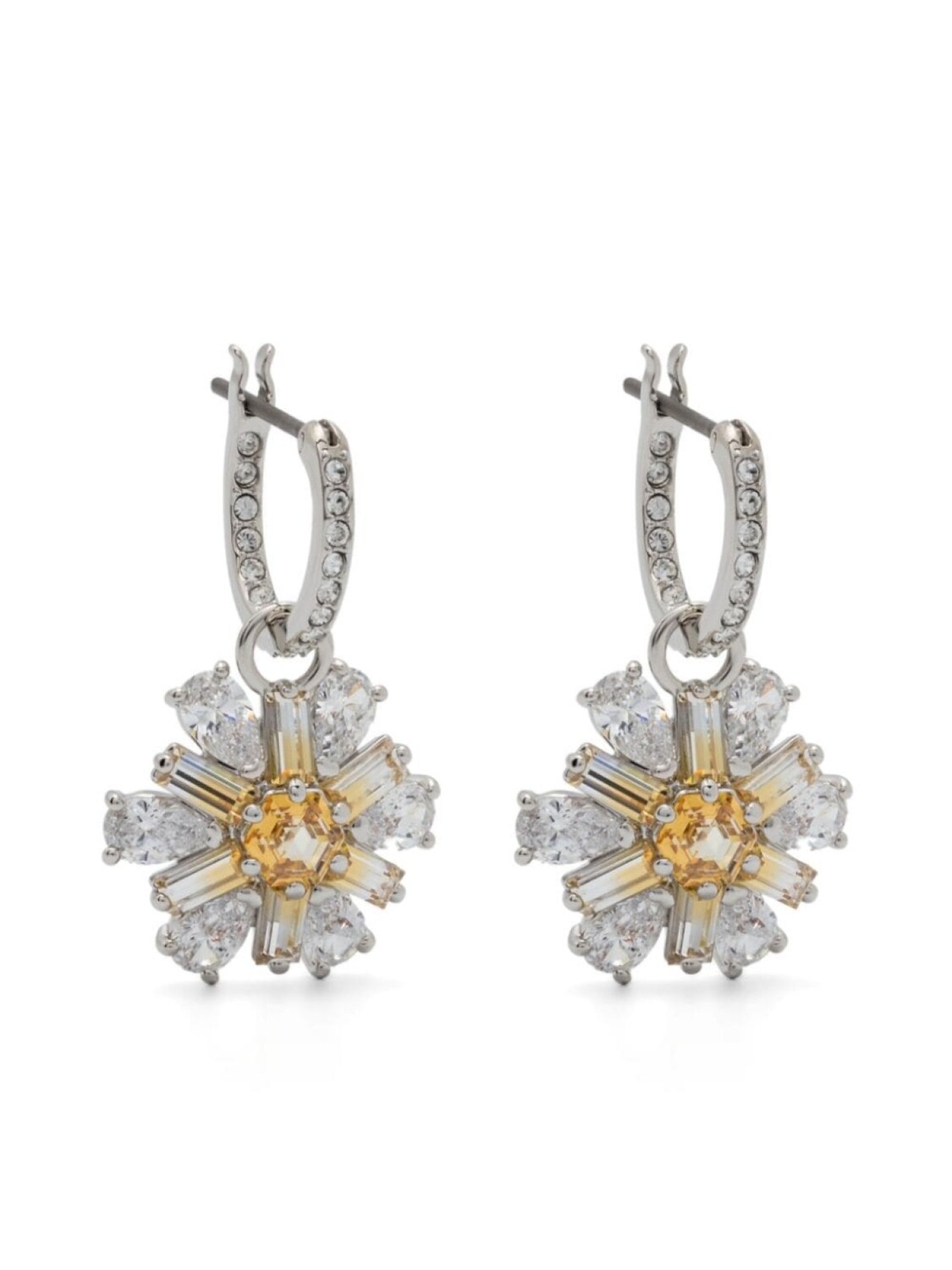 

Серьги Idyllia с цветочным декором Swarovski, серебряный