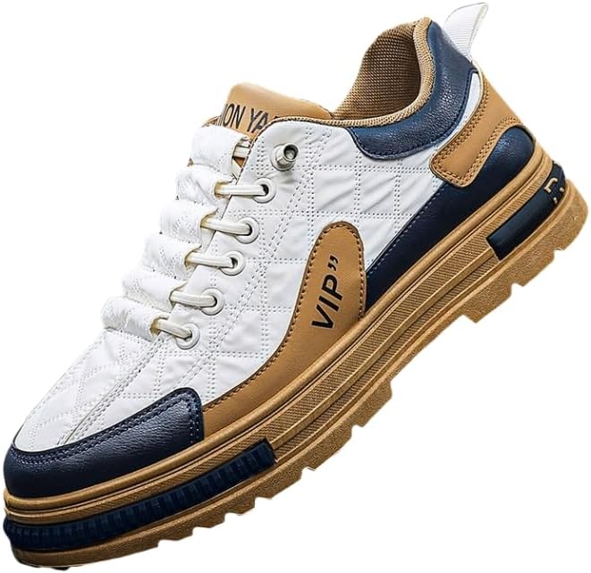 

Мужские кроссовки в стиле уличной моды с цветными блоками, удобные повседневные нескользящие кроссовки для активного отдыха на улице, мужская обувь Azttoztto, бежевый