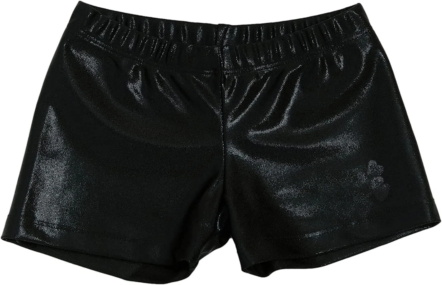 ZIZI Aosva Little Big Girls' Sparkle Dance Tumbling Athletic Gymnastics Short 2-14Years, Sparkleblack — фото 4