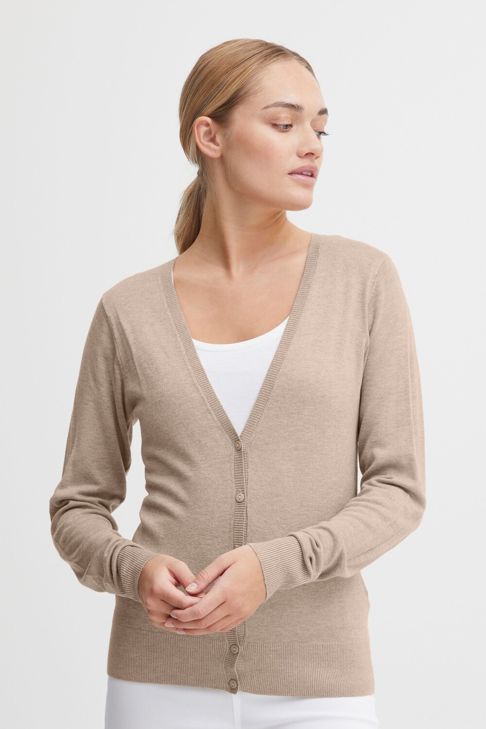 

Кардиган Oxmo Strickjacke OXHelene 21800077 ME, серый