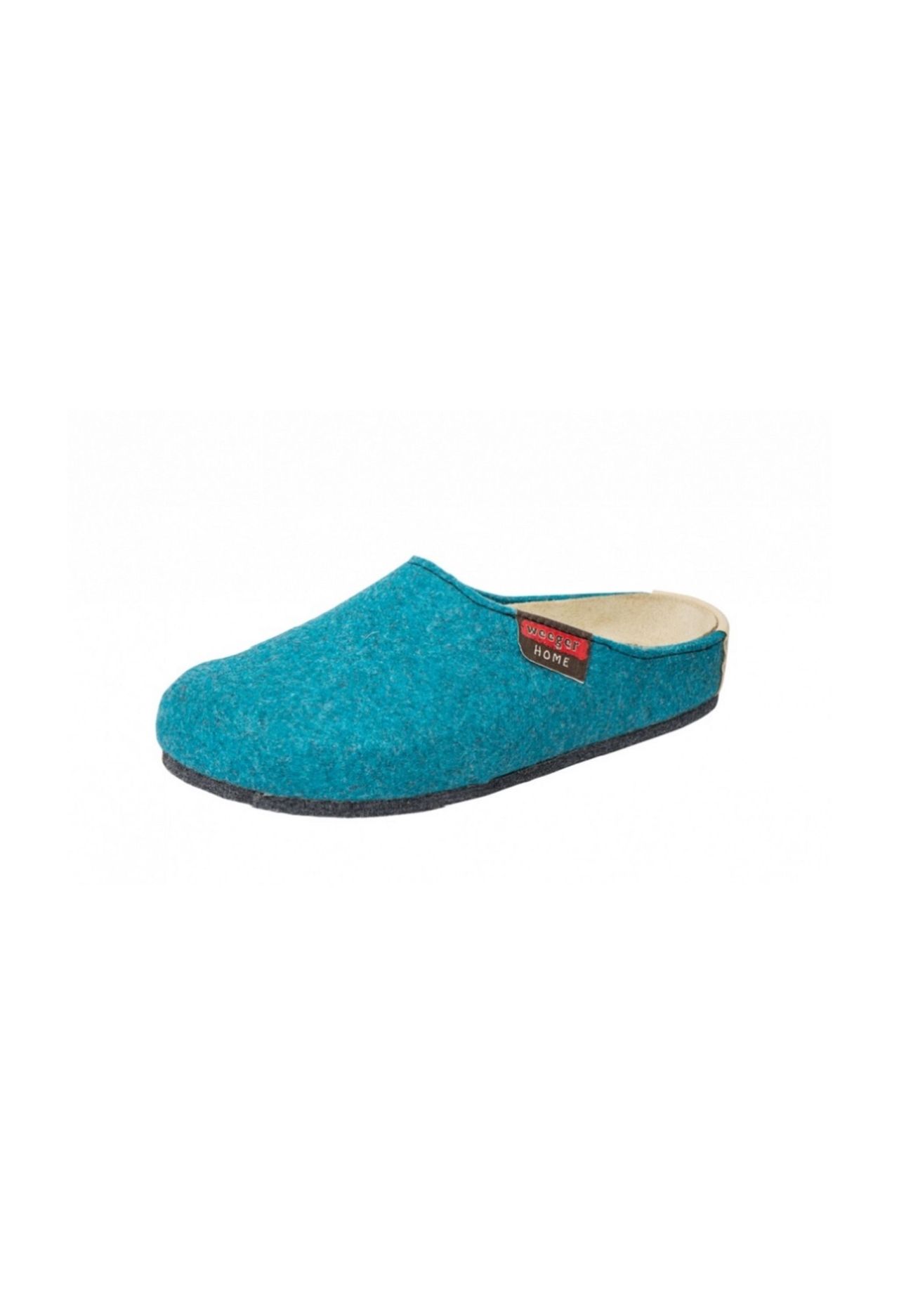 Фетровые тапочки со съемной стелькой Schuhmode Weeger, бирюзовый