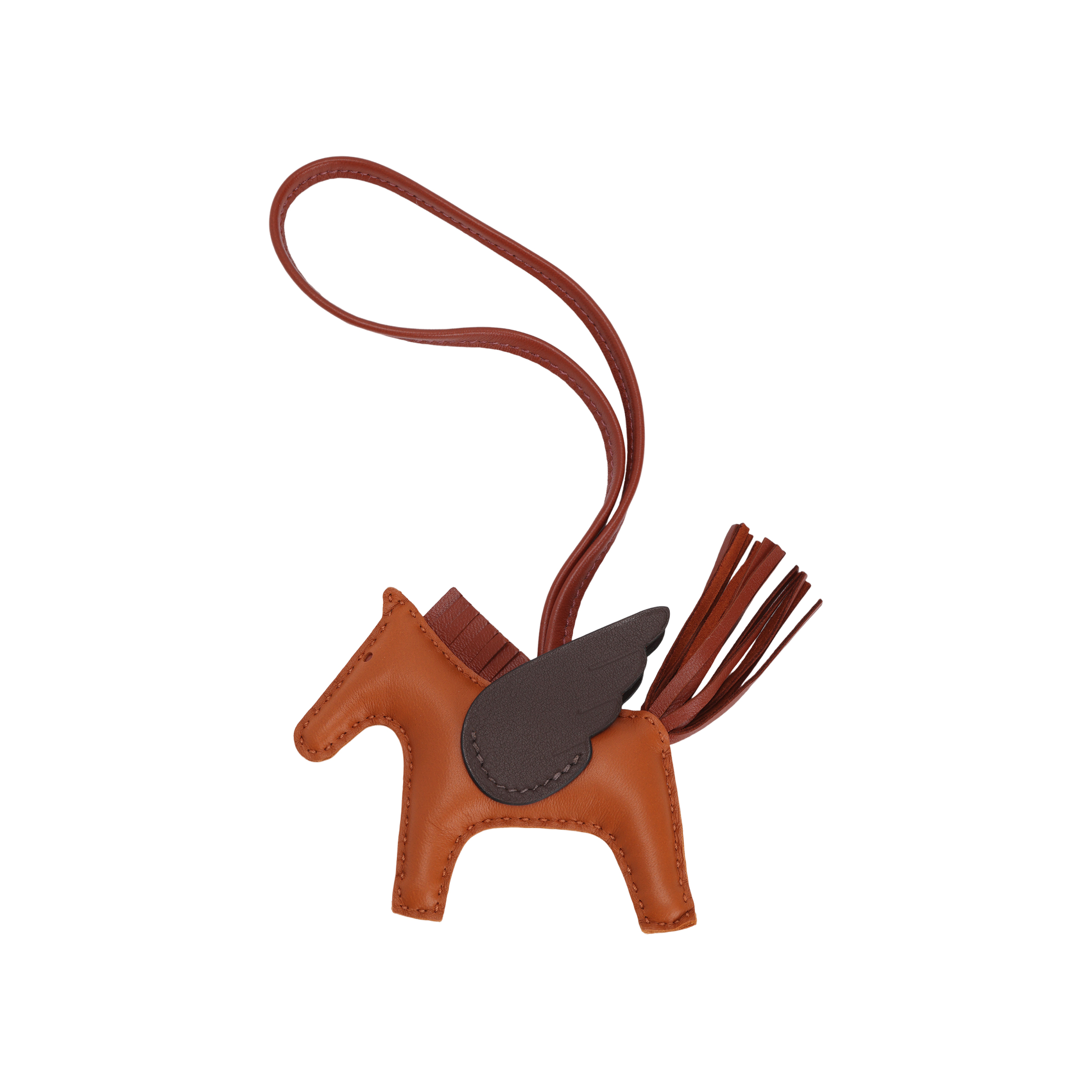 

HERMES Сумка-аксессуар из мягкой кожи теленка маленькая женская Gingerbread