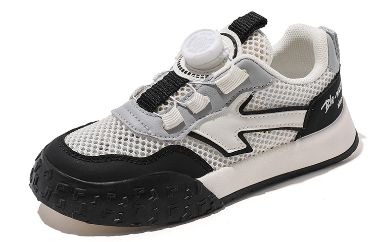 Детские скейтерские кроссовки Low Top Kids' BIG WASP, бежево-черные — фото 3