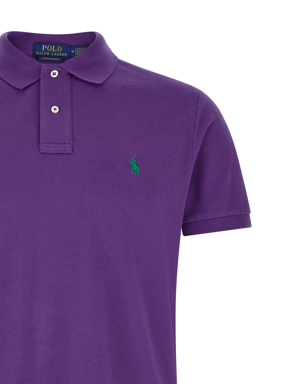 Поло с вышитым логотипом POLO RALPH LAUREN, фиолетовый — фото 3