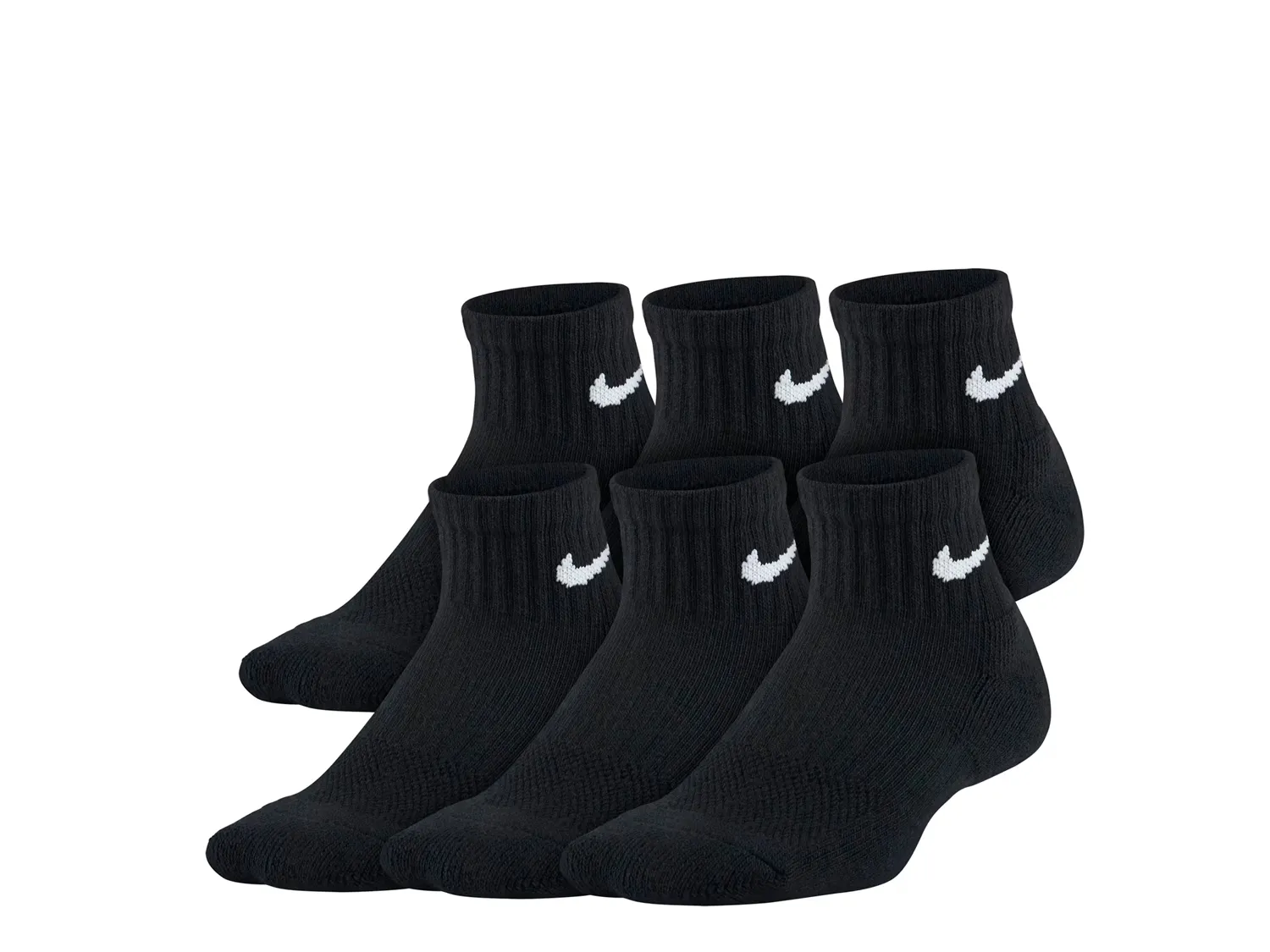 

Носки Cushioned Kids' Ankle Socks - 6 Pack Nike, черный