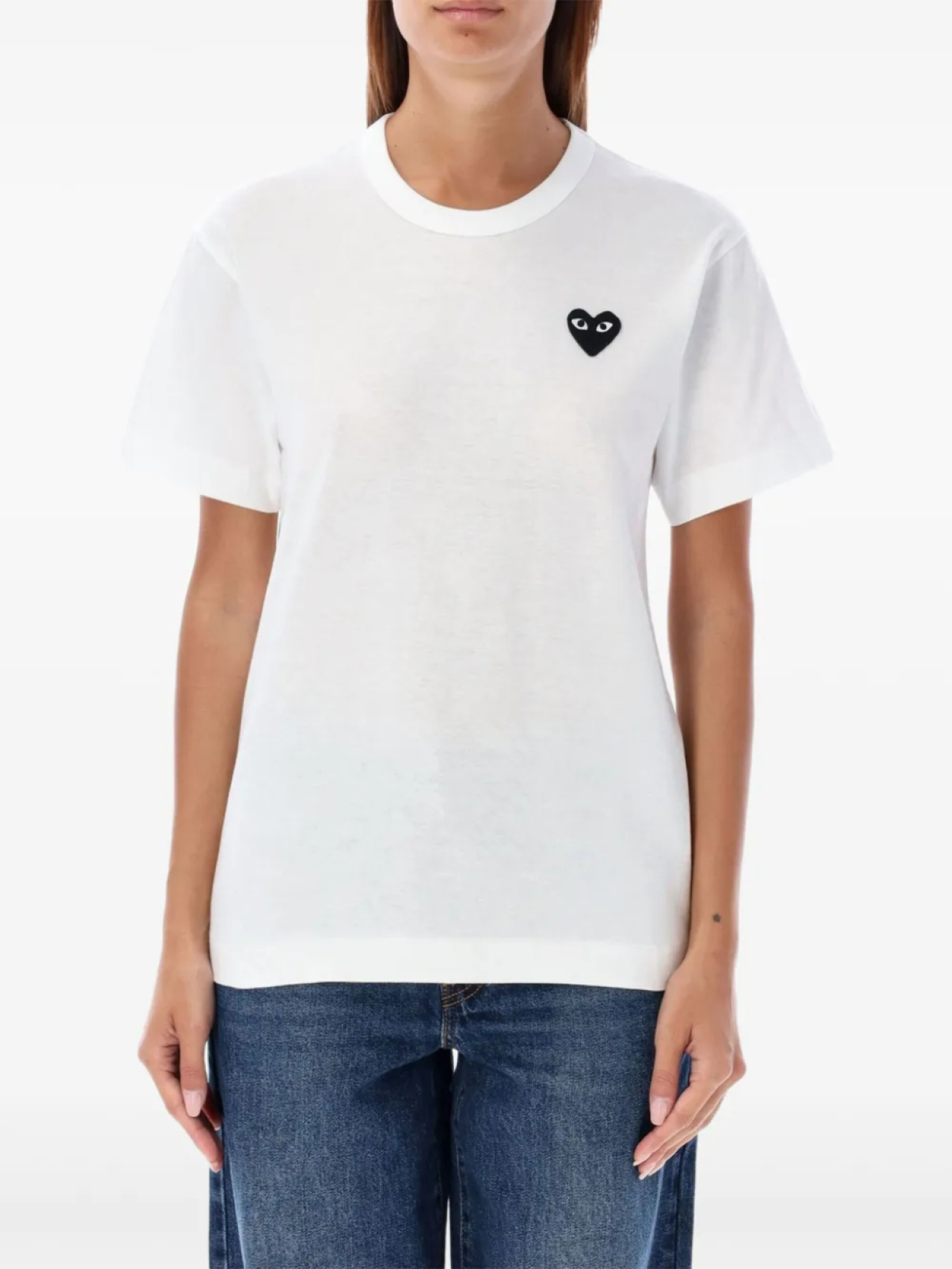 

Футболка с сердечным мотивом Comme Des Garçons Play, белый