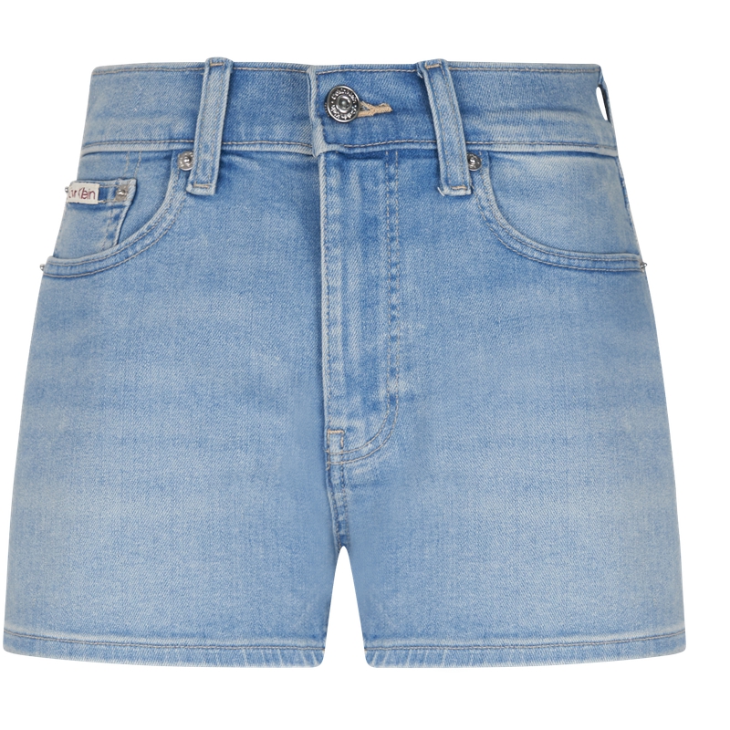 

Джинсовые шорты SS25 женские Calvin Klein, светло-голубой