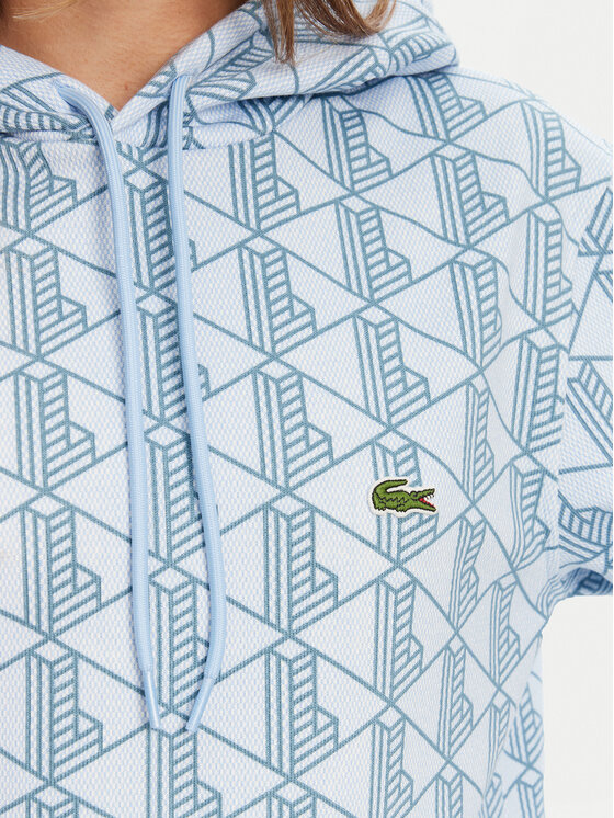Толстовка Lacoste SH2855, голубая — фото 4