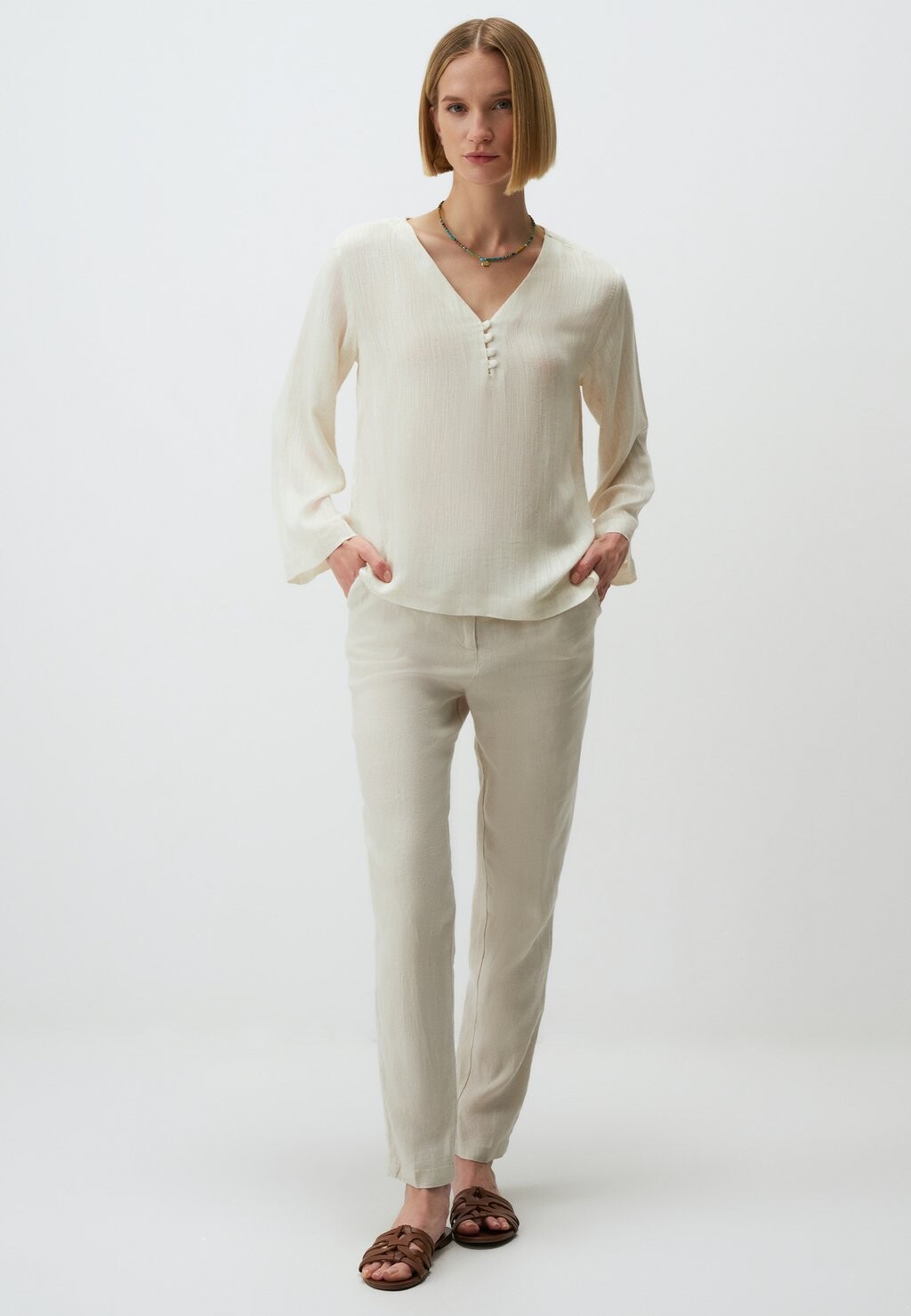 

Блуза V NECK LONG SLEEVE Jimmy Key, кремовый