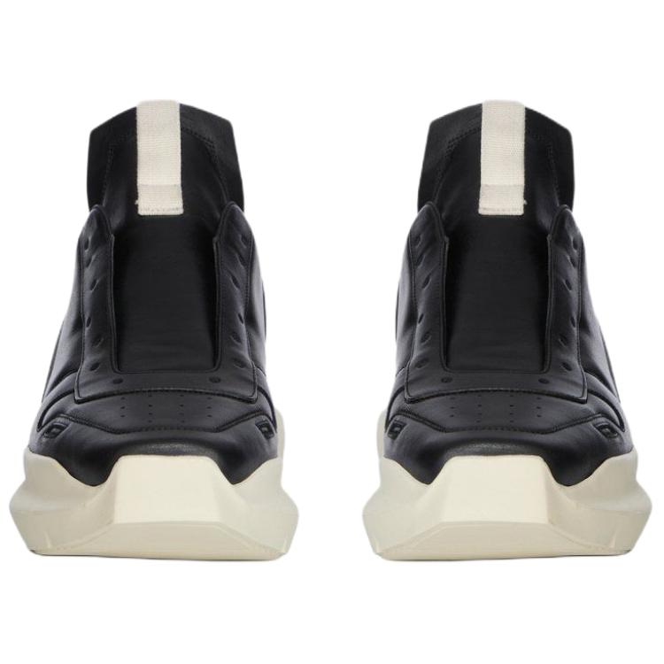 RICK OWENS Кроссовки RO Geth из коровьей кожи низкие повседневные на 6 см мужские black — фото 4