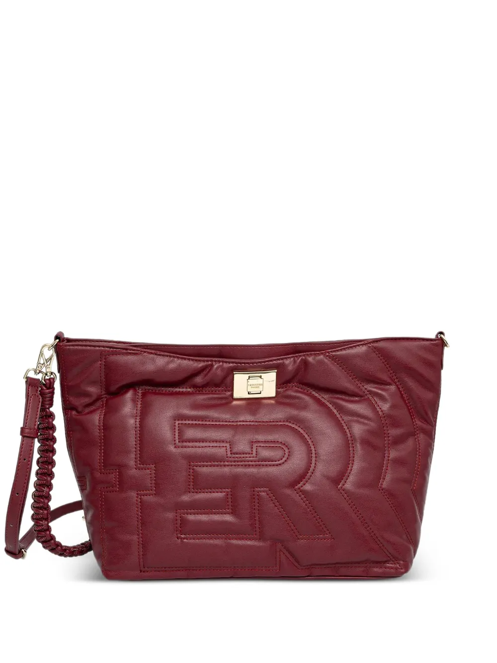 

Сумка-тоут с тисненым логотипом Ermanno Scervino, красный