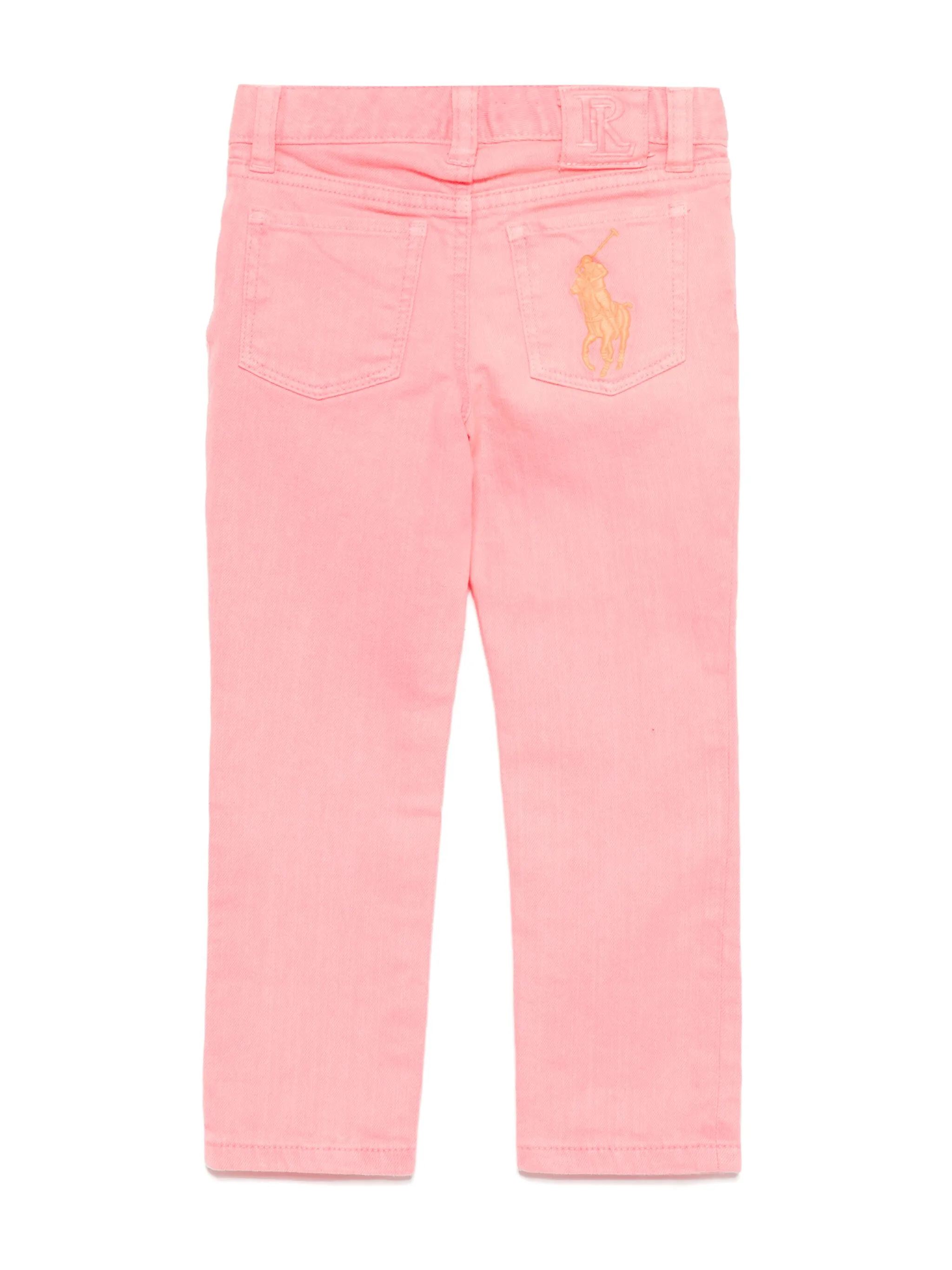 Прямые джинсы Polo Ralph Lauren Kids, розовый — фото 2