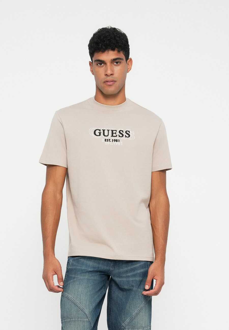

Футболка Guess SMALL LOGO TEE, Pasadena Stone/Beige
