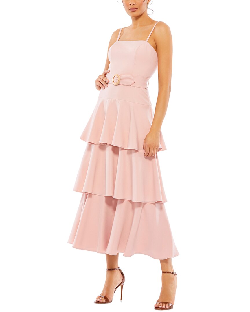 

Платье Mac Duggal с ярусами, розовый