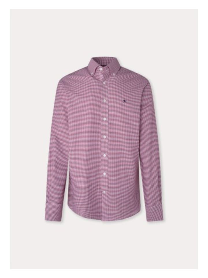 

Рубашка Hackett London, цвет weiß/kastanienbraun
