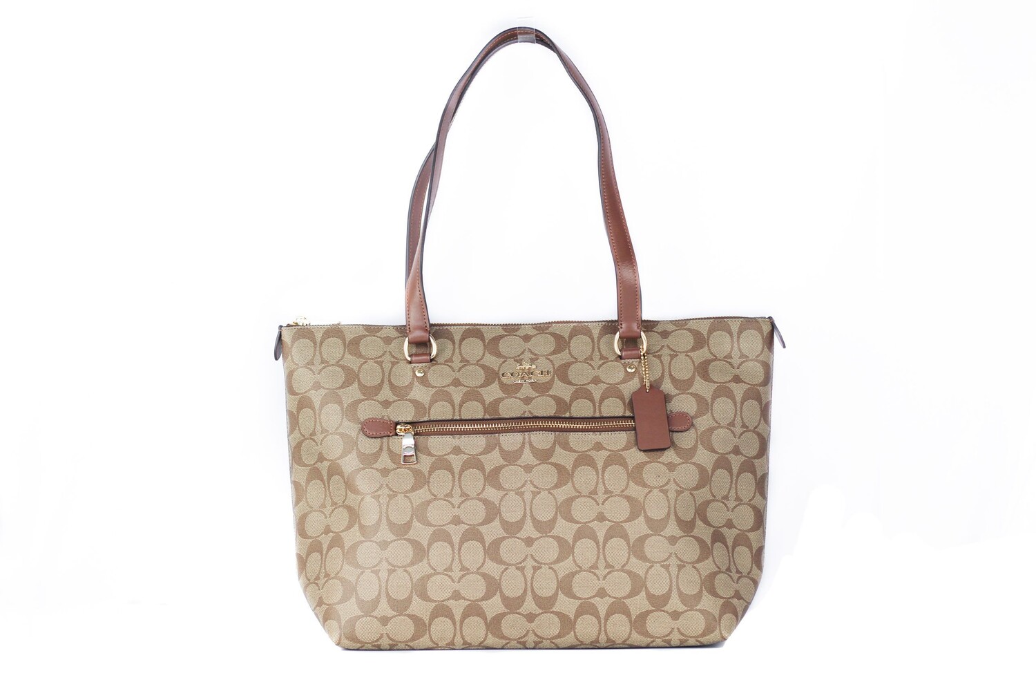 

Сумка-тоут Gallery Tote из кожи и холста с фирменным покрытием Coach