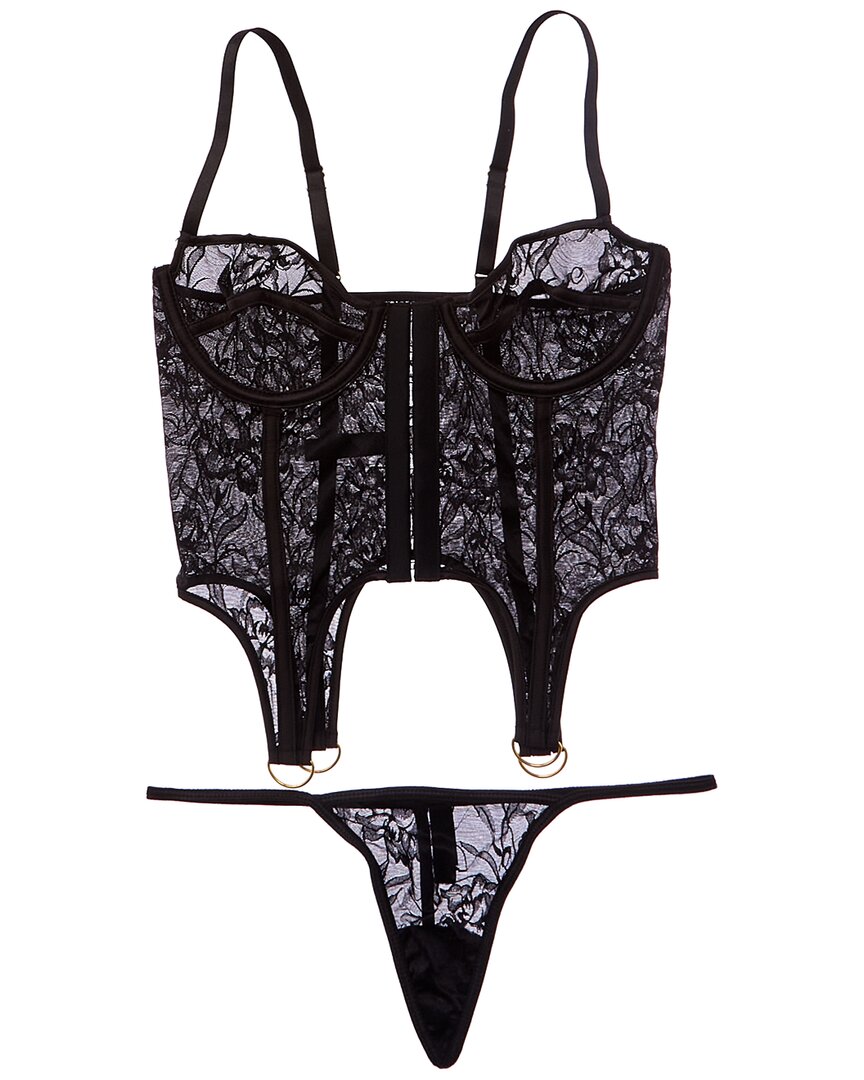 

Бюстгальтер «Флора» от House of Desire, черный
