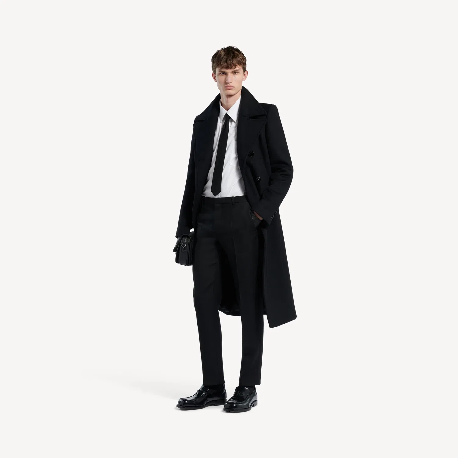 Мужские приталенные брюки скинни черного цвета Balenciaga — фото 2