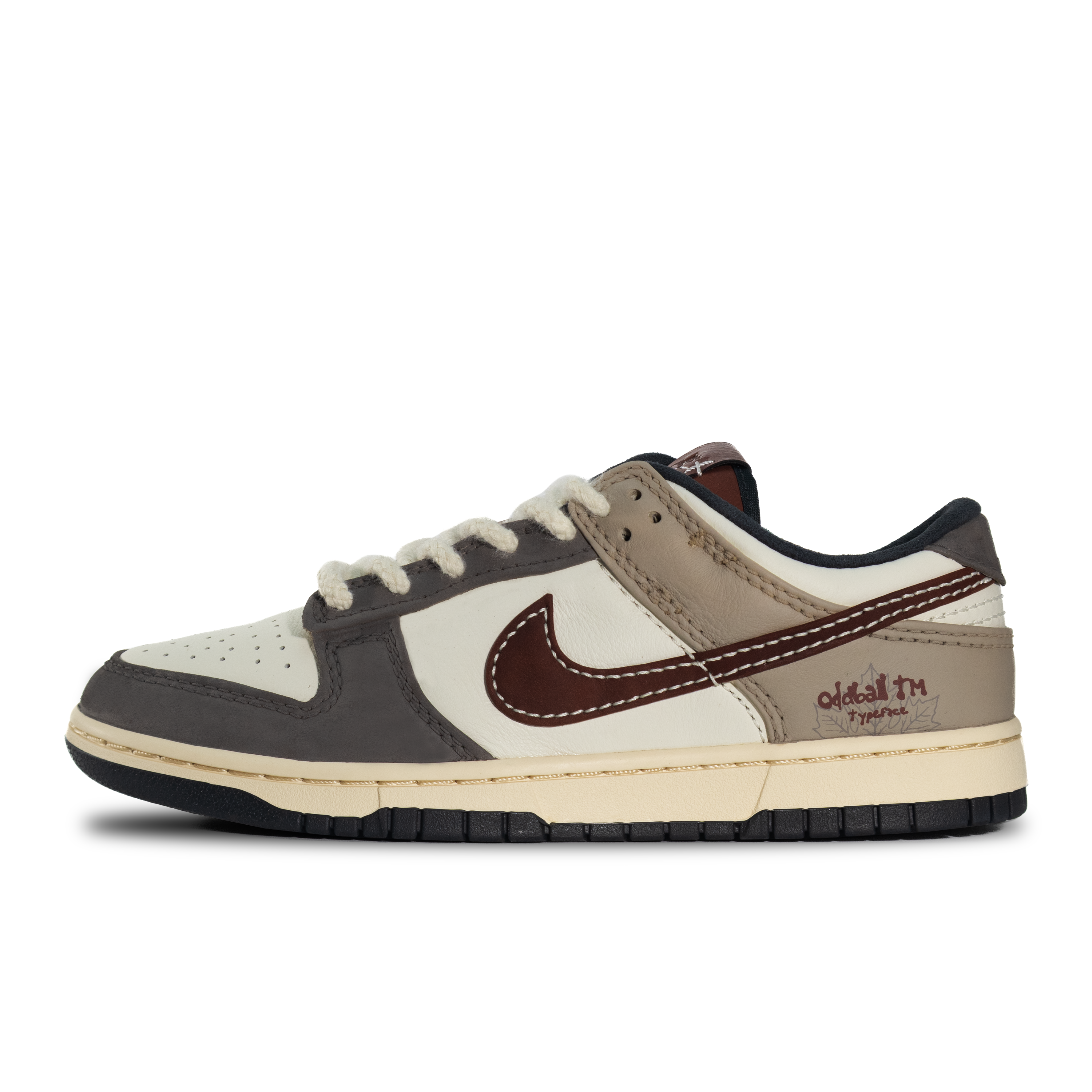Кроссовки dunk skateboard мужские low top beige Nike, коричневый — фото 4