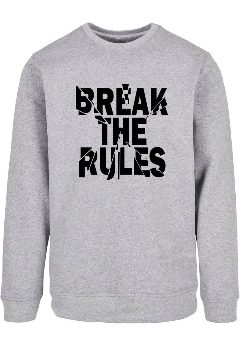 

Свитер с круглым вырезом Merchcode " Merchcode Men's Break The Rules 2 Basic Crewneck", серый
