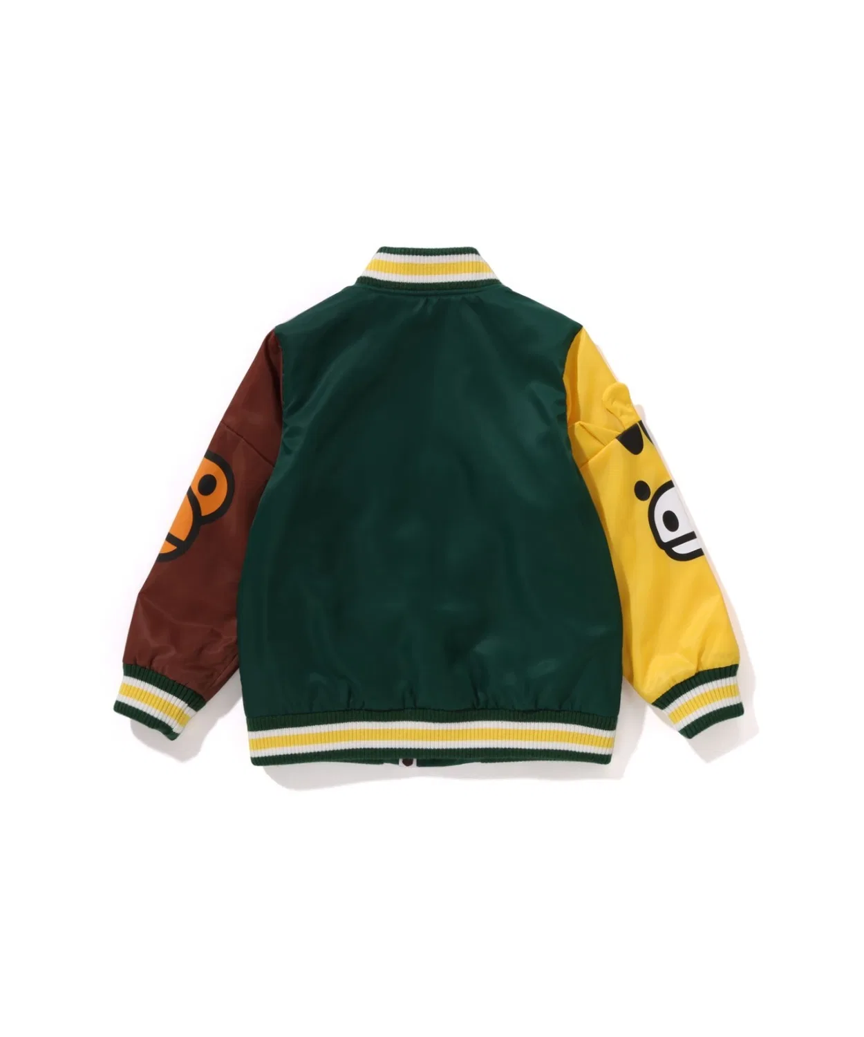 Куртка бомбер MILO FRIENDS MULTI COLOR PARTS JACKET из нейлона, зелёная — фото 3