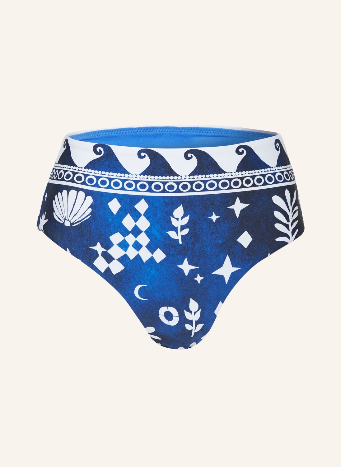 

Плавки бикини с завышенной талией корфу Seafolly, синий