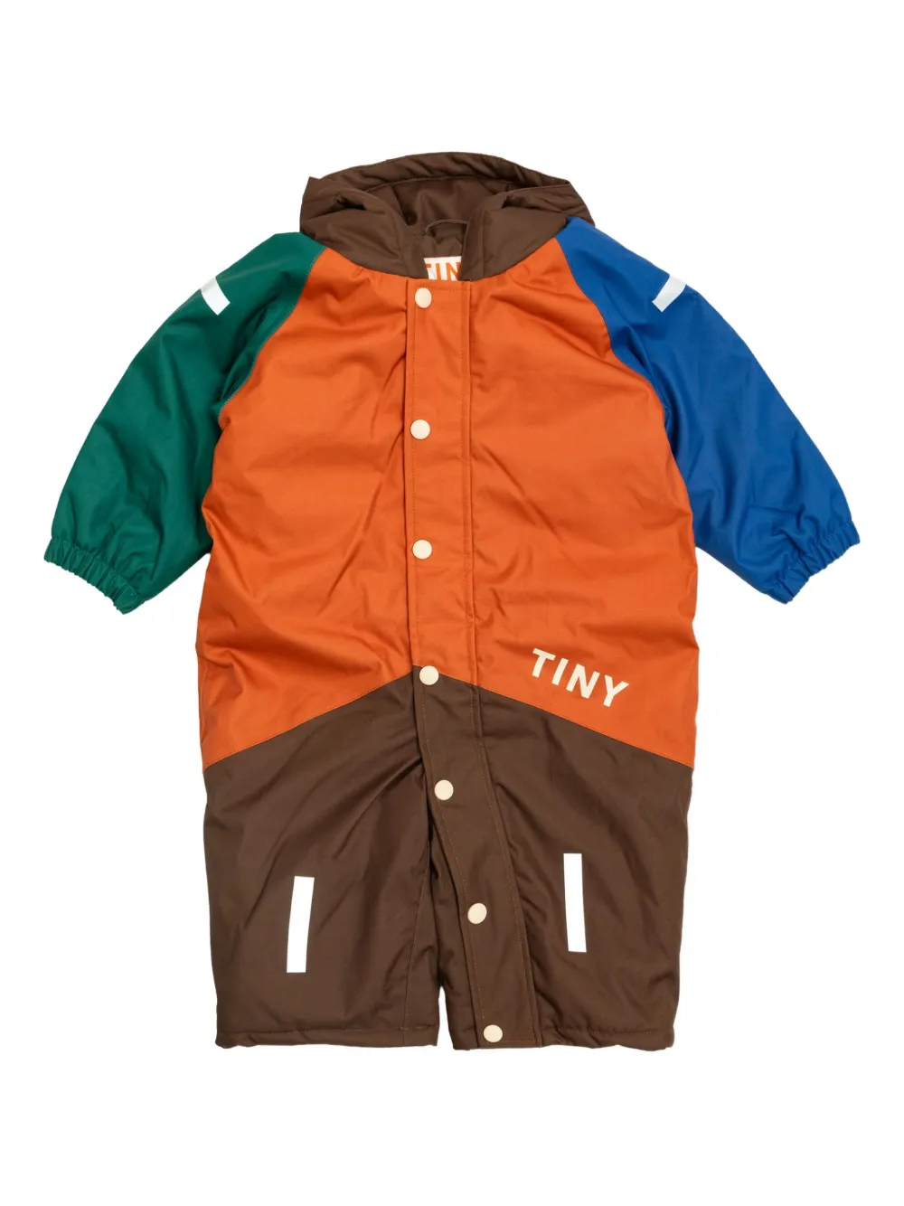 

Комбинезон в стиле колор-блок Tiny Cottons, оранжевый