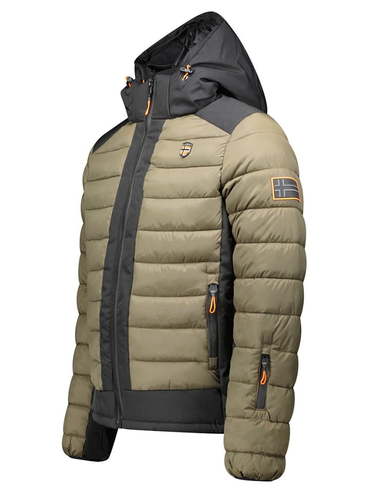 Geographical Norway Стеганая куртка «Аурелиан» цвета хаки — фото 2