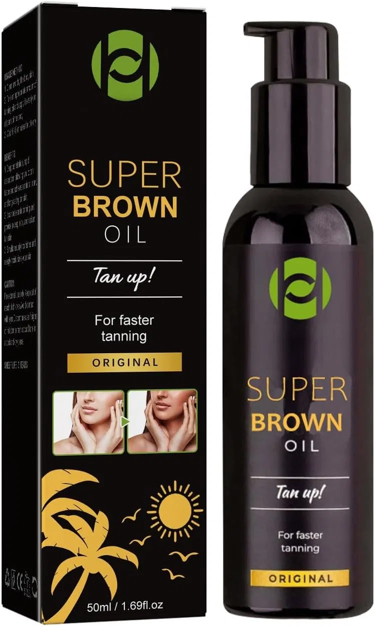 Автозагар Super Brown Oil Tanning Oil, 50 мл, темно-коричневый Generic
