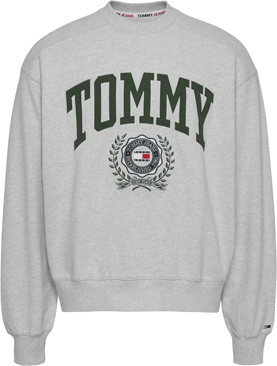 

Толстовка Tommy Jeans "TJM BOXY COLLEGE GRAPHIC CREW", серый